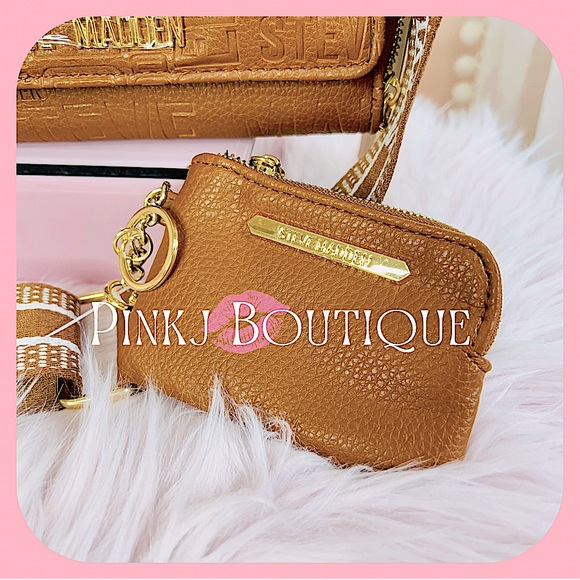 💗👜{Steve Madden} Stylish Brown {COGNAC BLAURIE} Crossbody | Wallet | Bag! - Picture 2 of 7